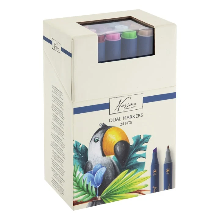 Set of 24 Double-Sided Markers