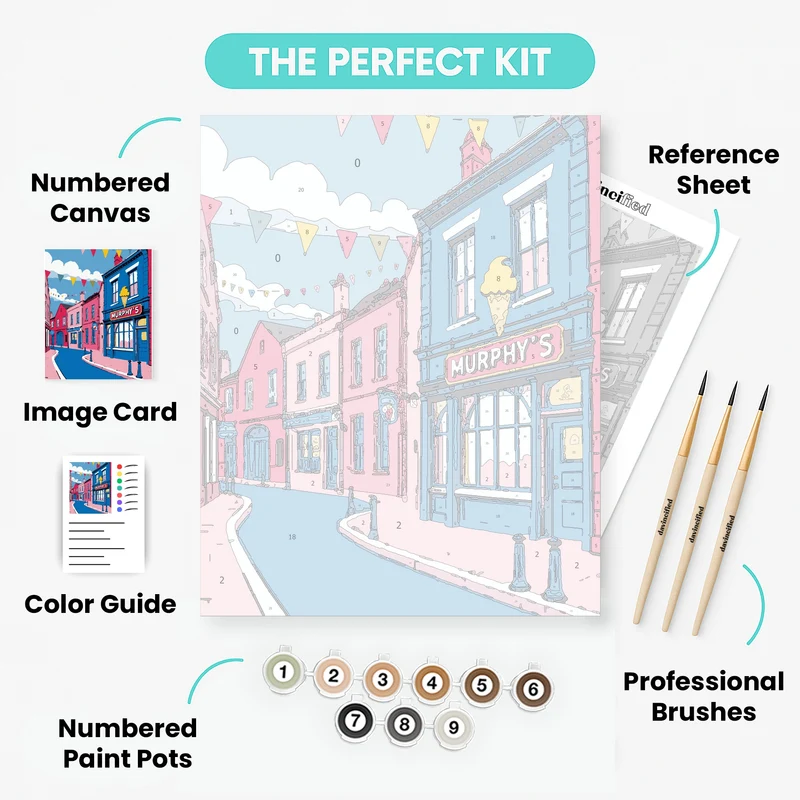Murphy's Ice Cream Shop - Paint by Numbers Kit