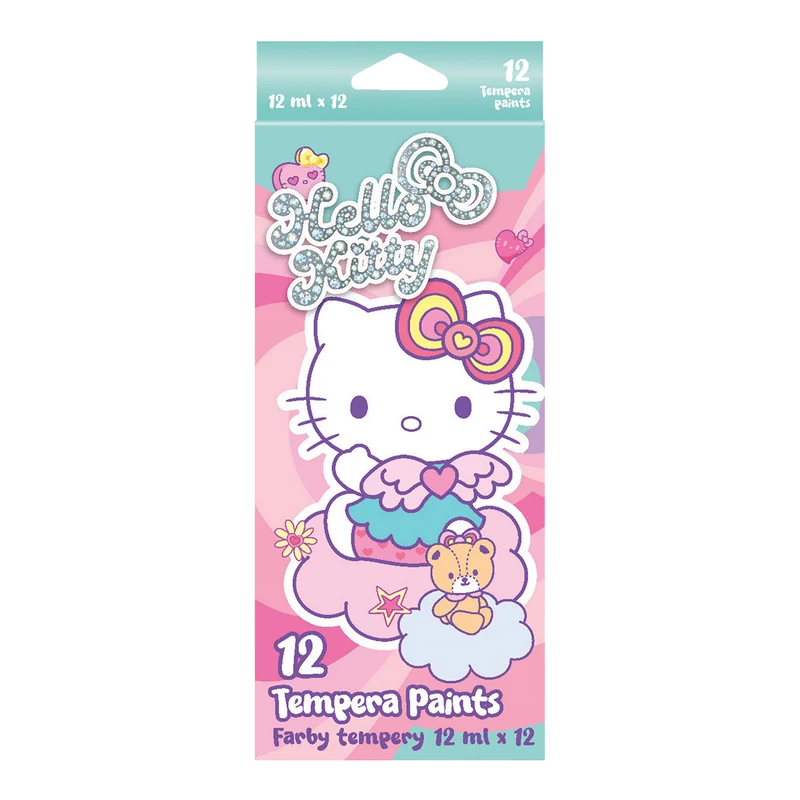 Colorino Temperafarben Hello Kitty in Tuben, 12 Farben