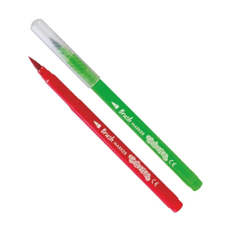 Flomastri Colorino Brush z dolgo čopičasto konico – 10 barv