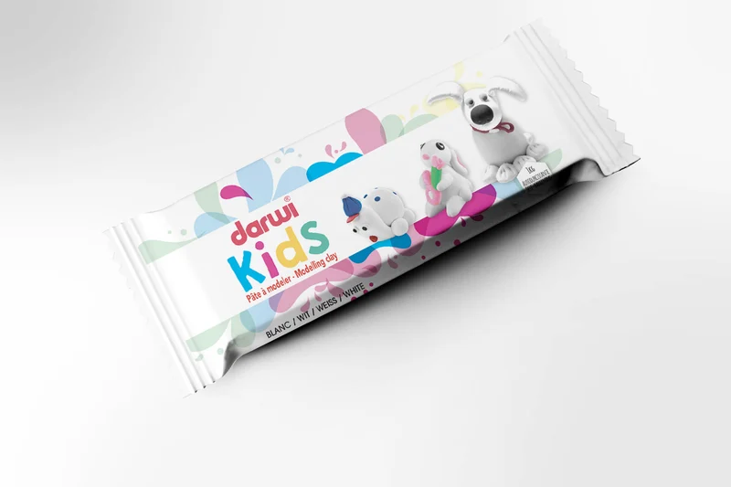 Pasta modellabile autoindurente DARWI Kids 1000 g bianca
