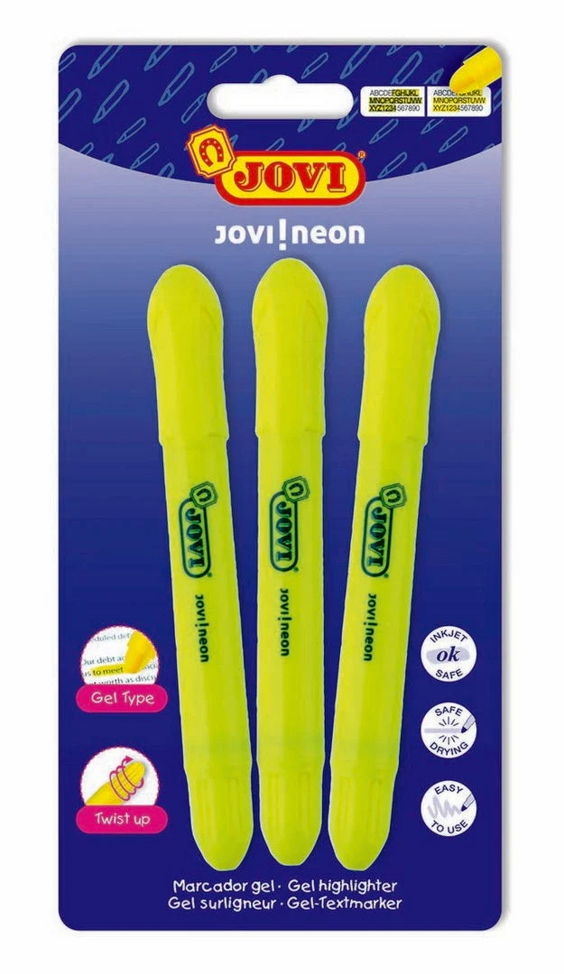 Gel-Textmarker JOVI - 3 Stk.