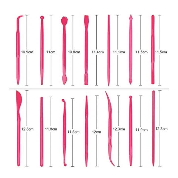 Set of 14 Double-Sided Modeling Tools
