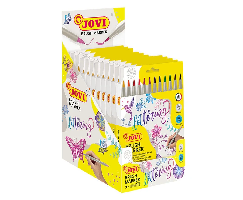 Obojestranski akvarelni flomastri JOVI Lettering / set 12 kosov