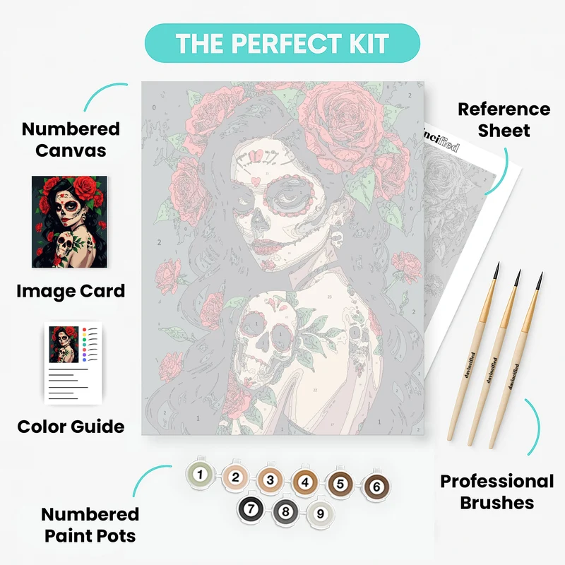 Day of the Dead Beauty - Paint by Numbers Kit