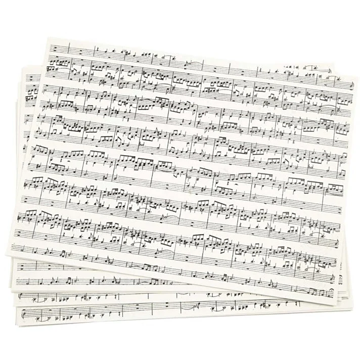 Creative Paper with Music Print A4