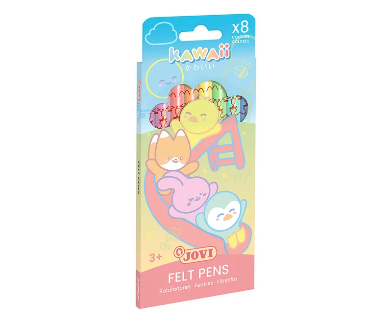 Otroški flomastri JOVI Kawaii / set 8 kosov - 3 mm
