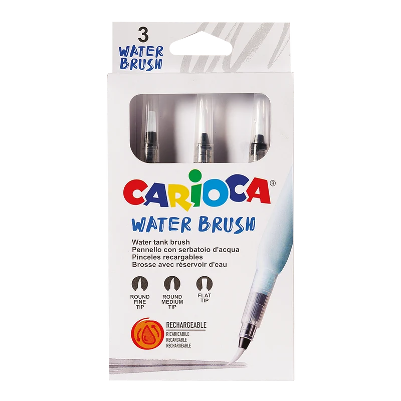 Carioca komplet vodnih čopičev, 3 kosi