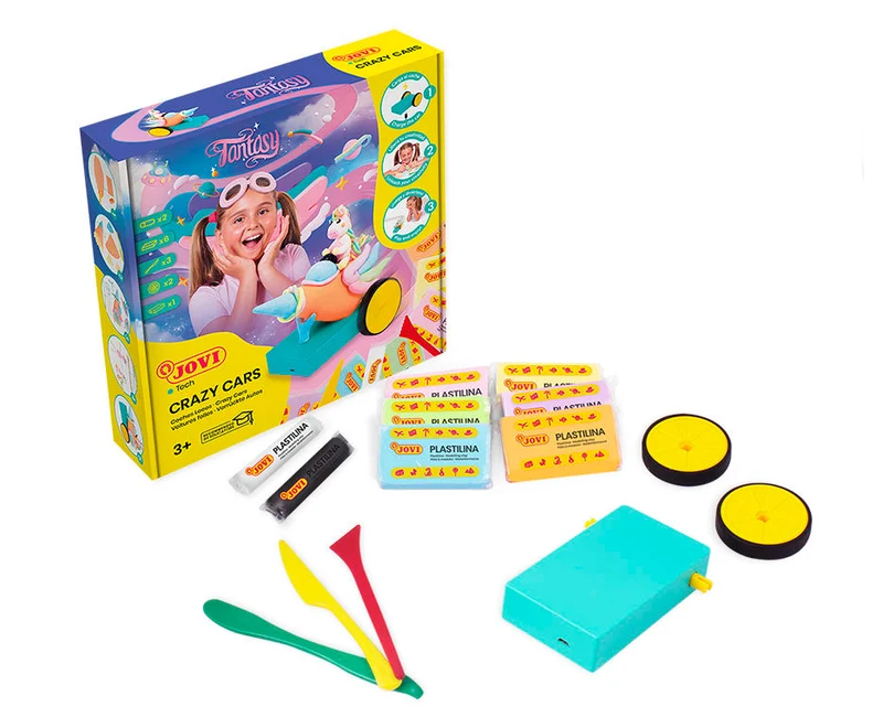 Kreatives Knetset JOVI Tech Crazy Cars Fantasie 14-tlg.