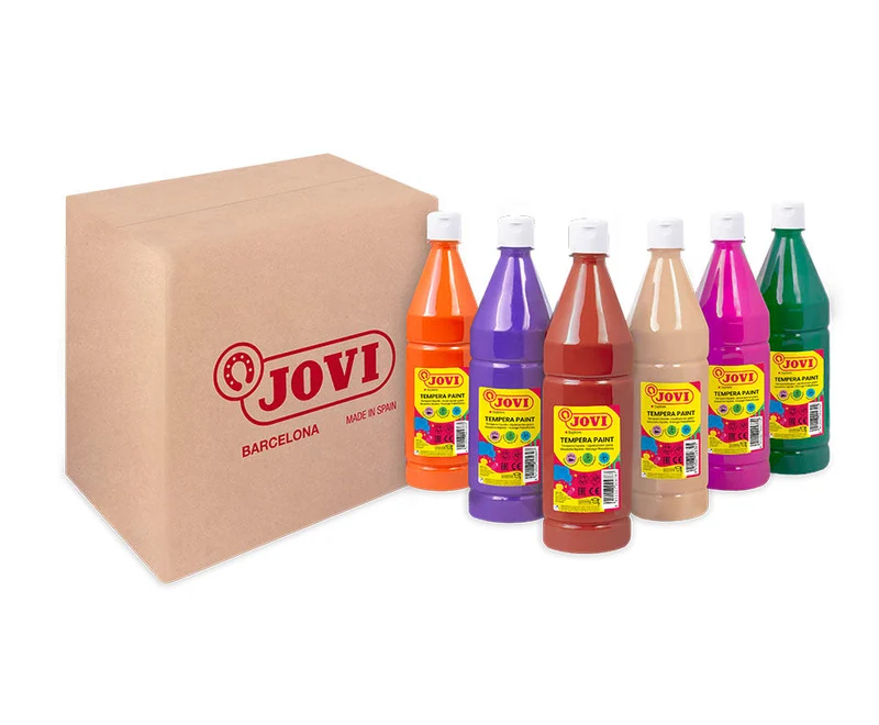 Flüssige Temperafarbe JOVI Premium Set 6 x 1000 ml – Variante B
