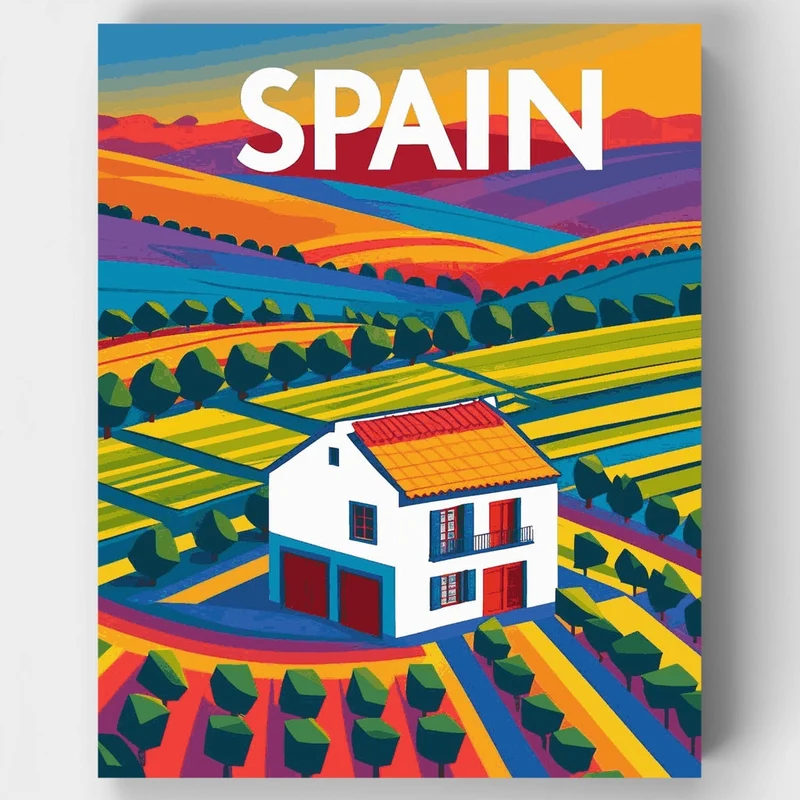Spain - Paint by Numbers Kit