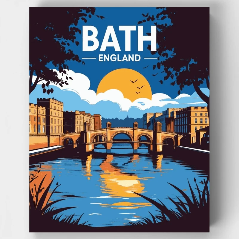 Bath England - Paint by Numbers Kit