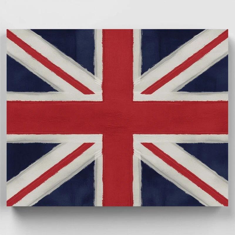 Union Jack Flag - Paint by Numbers Kit