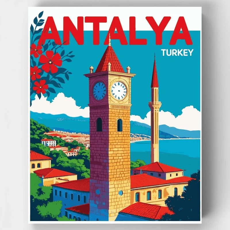 Antalya Turkey - Paint by Numbers Kit