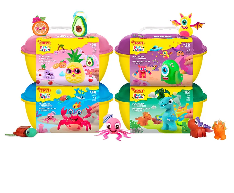 Комплект моделин JOVI Play&Fun Splash 360 g в куфарче