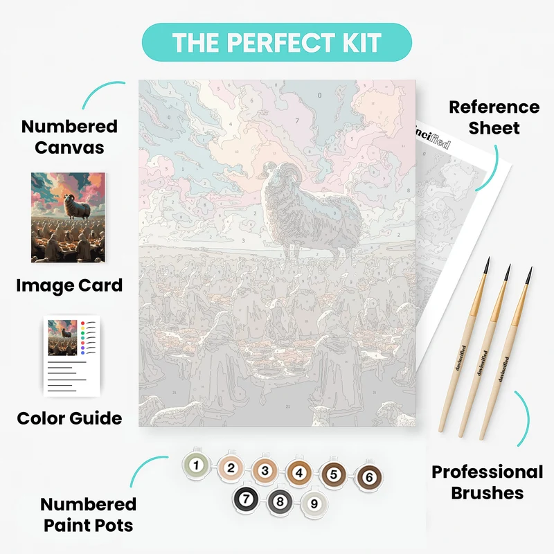 Passover Seder Gathering - Paint by Numbers Kit