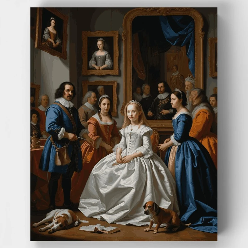 Royal Court Portrait Gallery - Paint by Numbers Kit