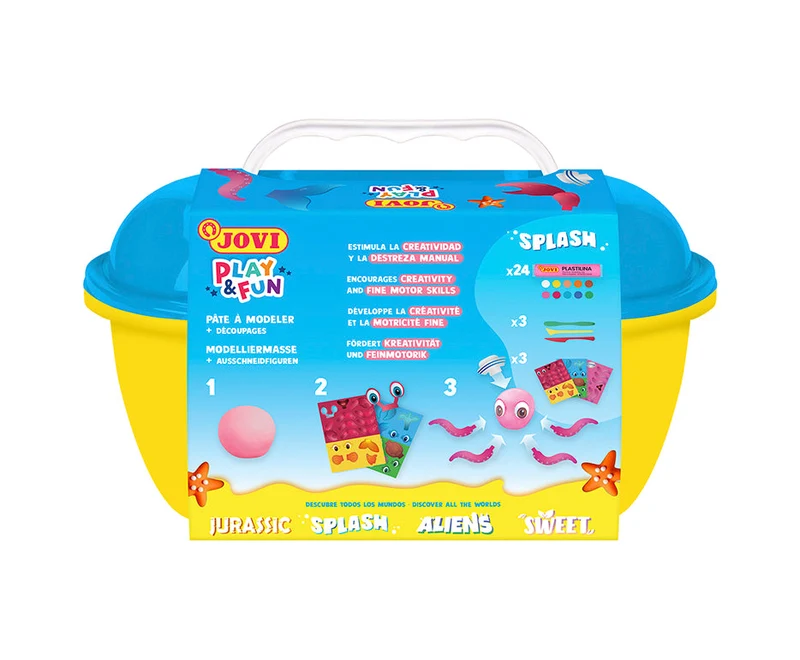 Sada modelovacích hmôt JOVI Play&Fun Splash 360 g v kufríku
