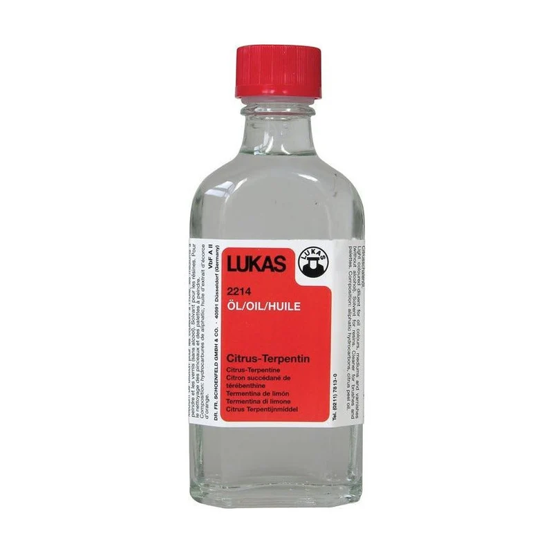 Citrusni terpentin LUKAS za oljne barve 125 ml