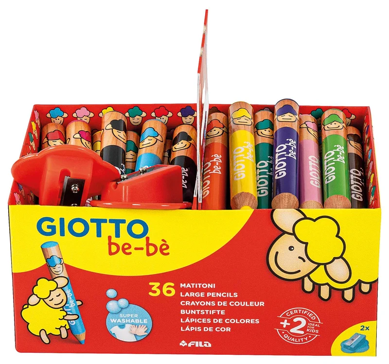 Debele okrogle barvice GIOTTO be-bè šolsko pakiranje