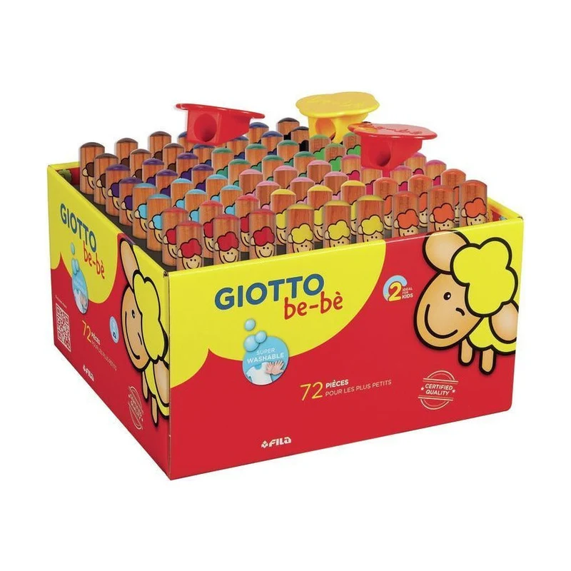 Debele okrogle barvice GIOTTO be-bè šolsko pakiranje