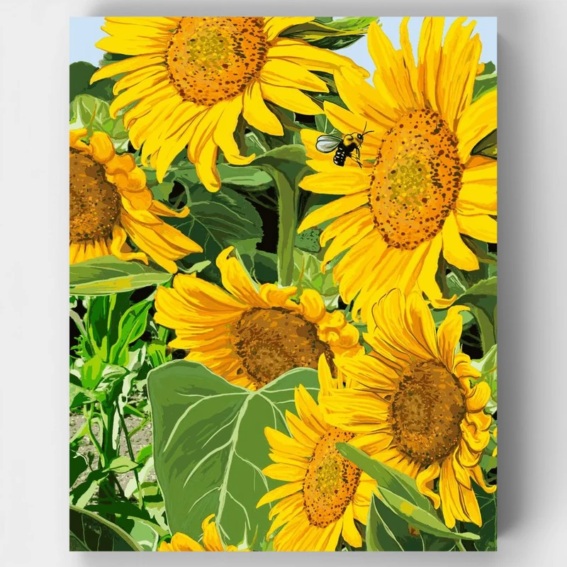 Full of Sunflowers - Paint by Numbers Kit