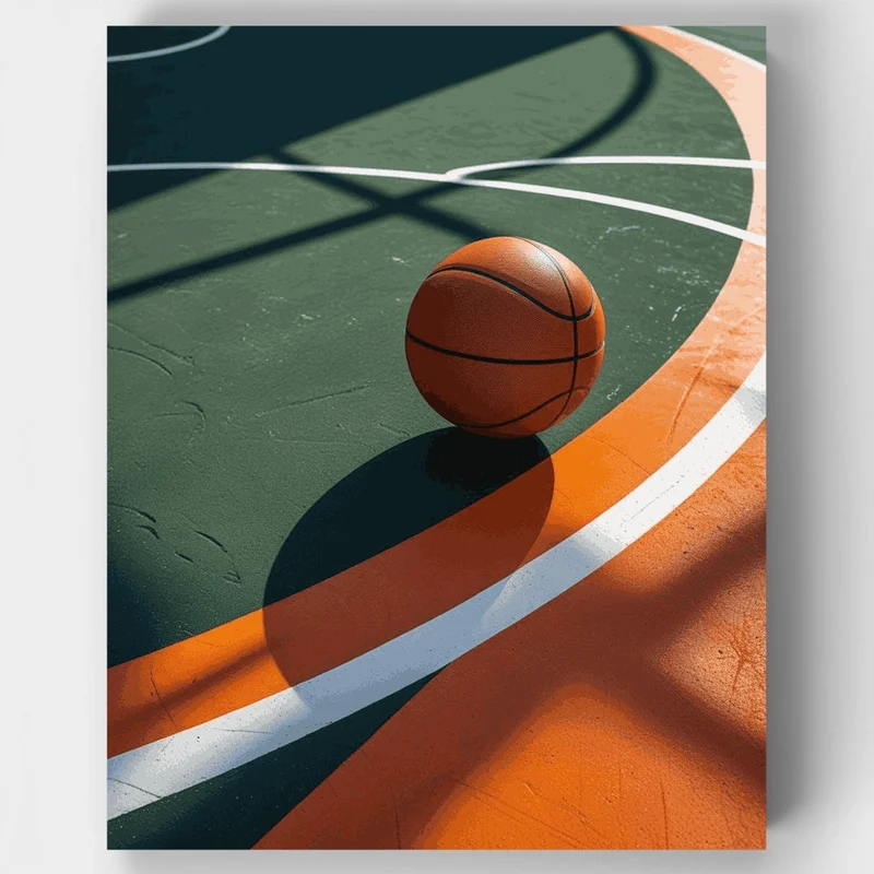 Basketball Court - Paint by Numbers Kit