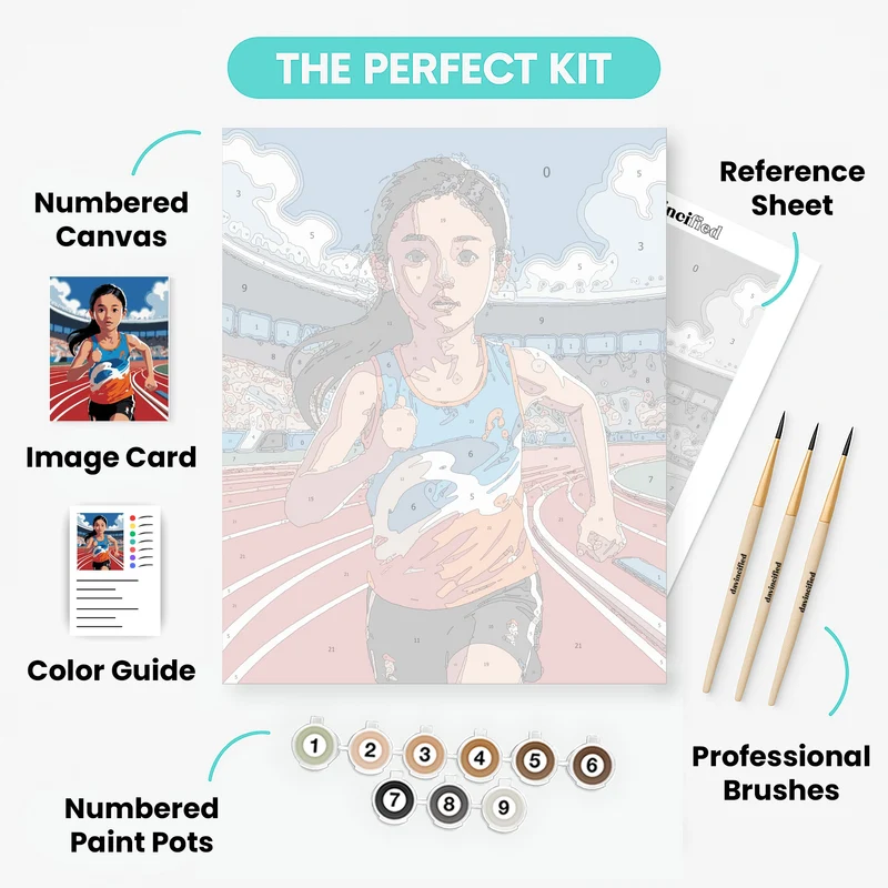 Basketball Court - Paint by Numbers Kit