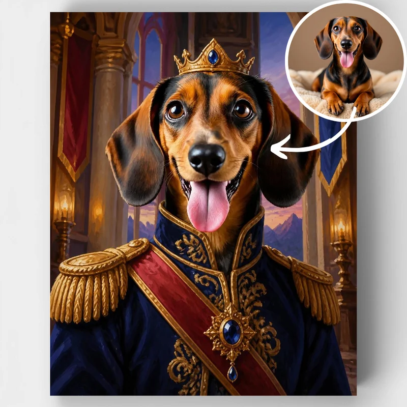 Noble Pet Royalty - Custom Paint by Numbers Kit