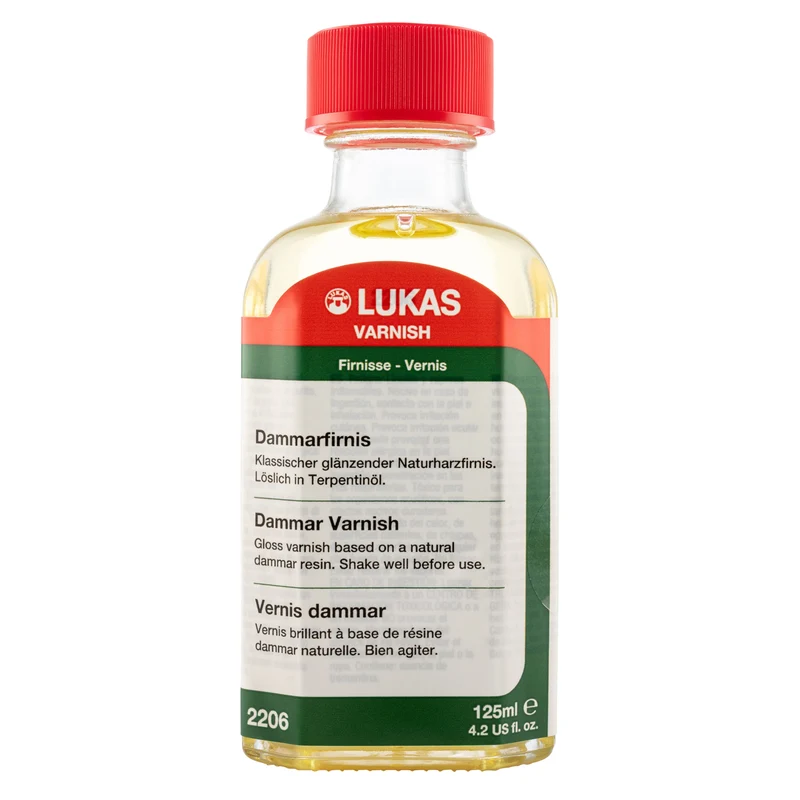 Damar zaključni lak za oljne barve LUKAS – 125 ml