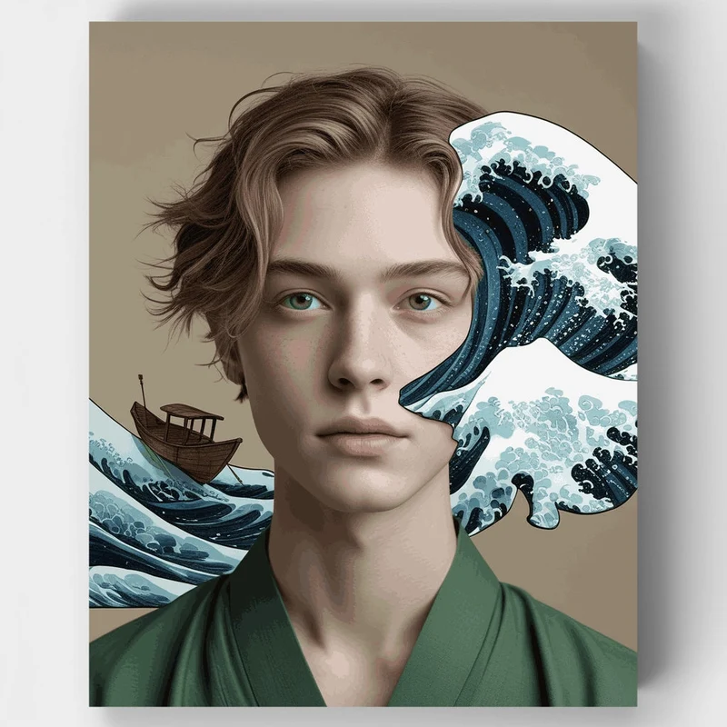 Ocean Dreams Portrait - Paint by Numbers Kit
