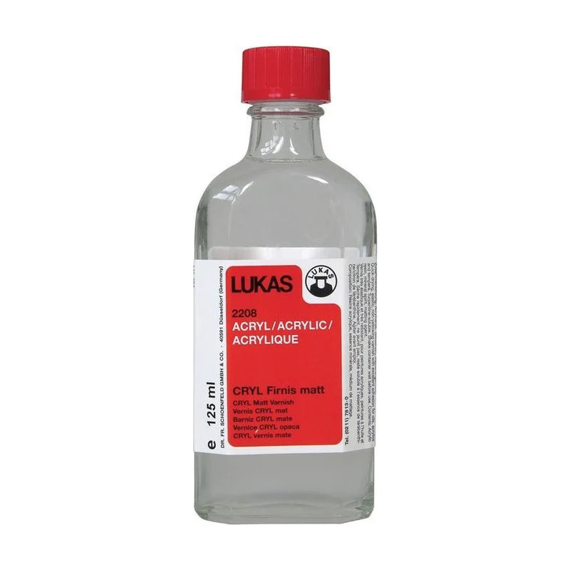 Zaključni mat lak za akril LUKAS – 125 ml