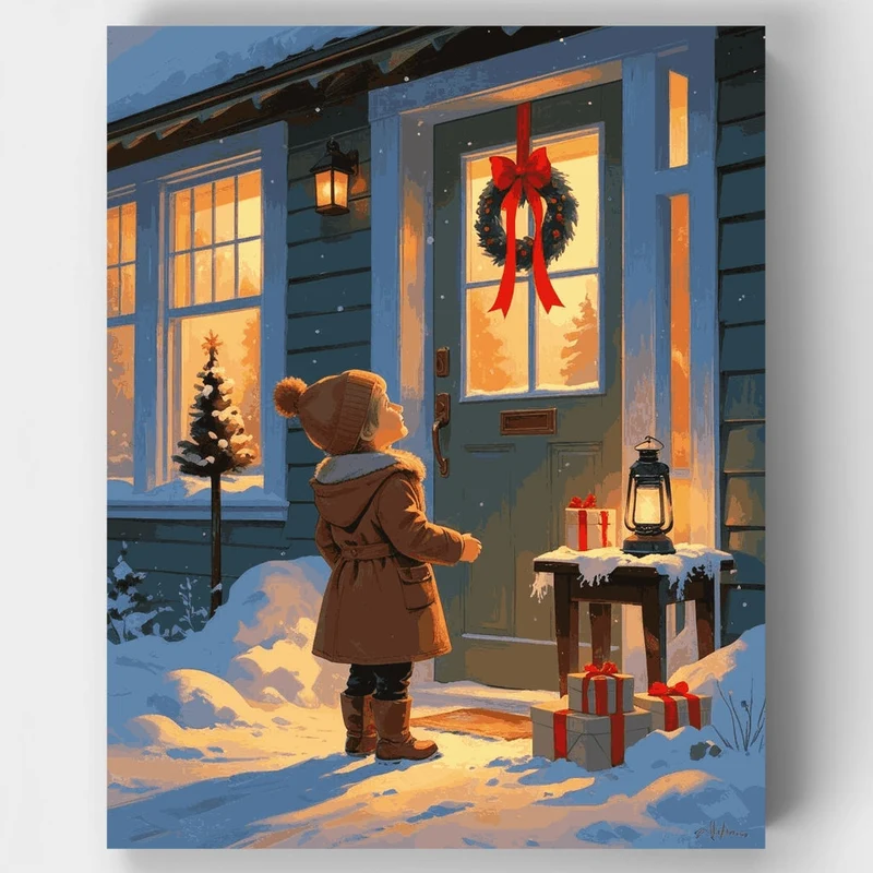 Christmas Eve Anticipation - Paint by Numbers Kit
