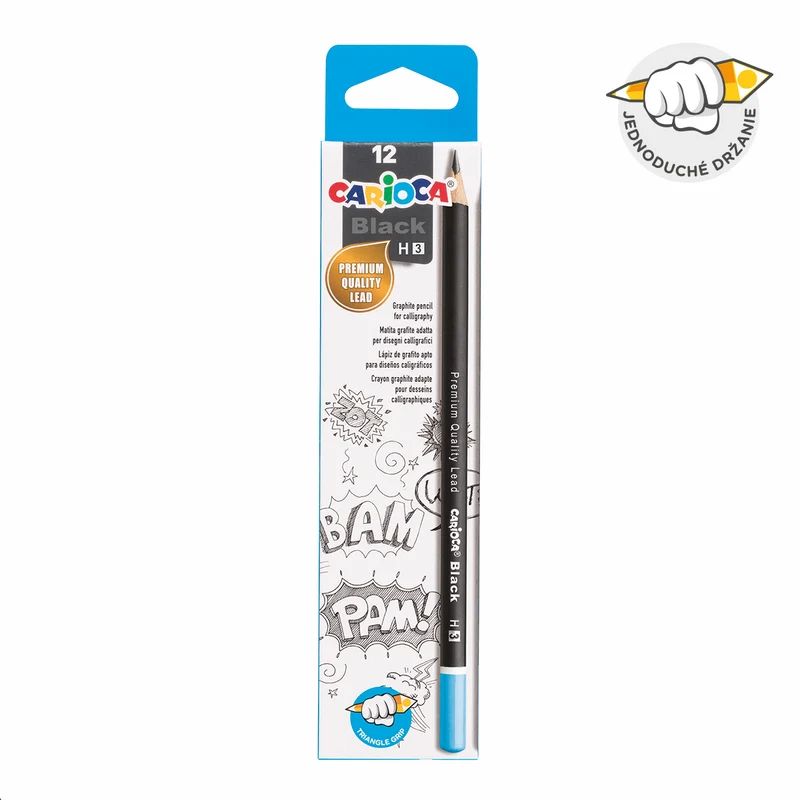 Carioca trostrana olovka Black, 12 kom