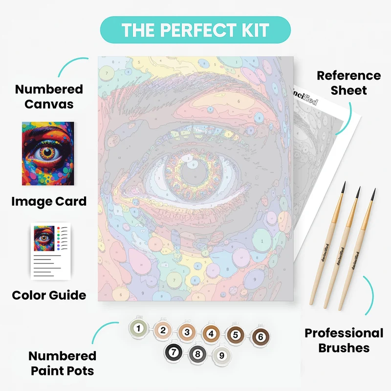 Psychedelic Eye - Paint by Numbers Kit