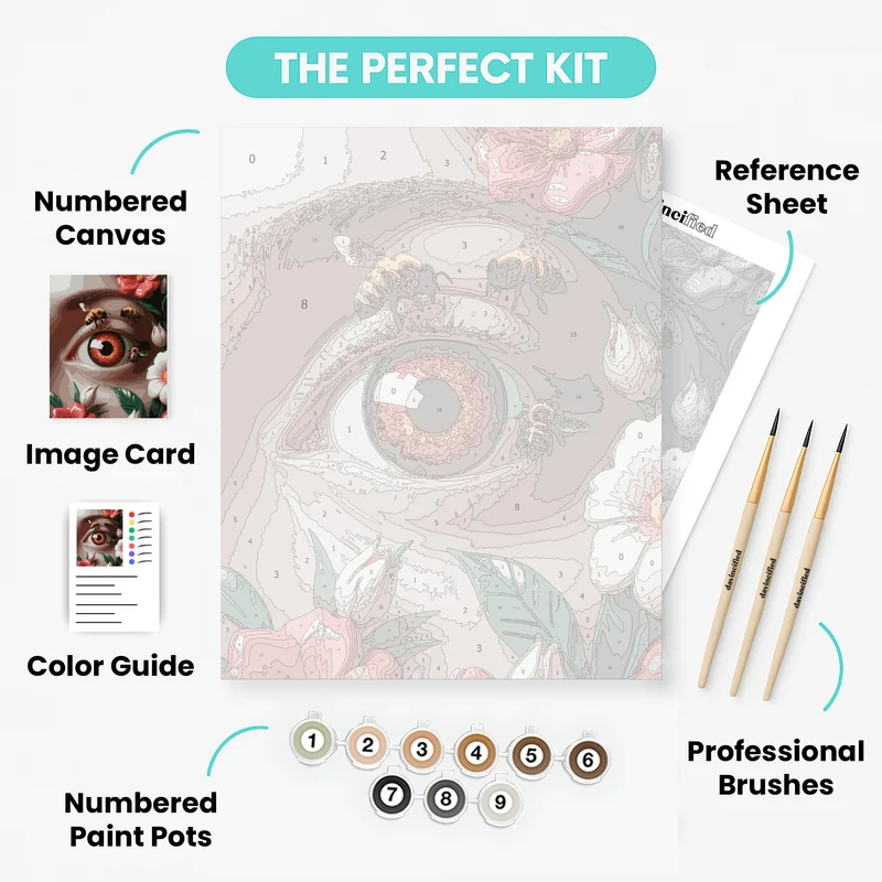 Honeybee Eye - Paint by Numbers Kit