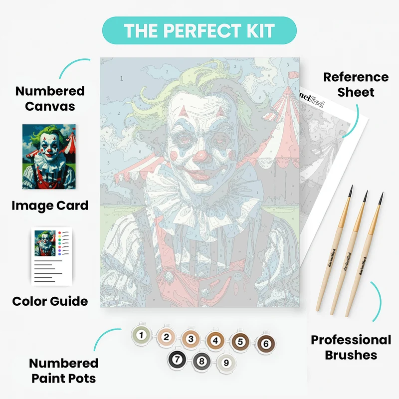 Circus Clown - Paint by Numbers Kit