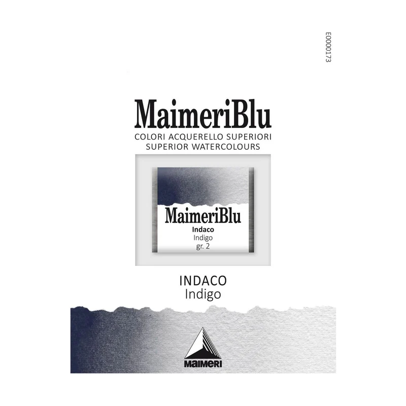 Χρώμα ακουαρέλας MAIMERI Blu – half pan 1.5 ml