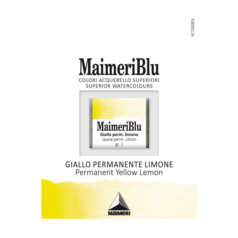 Χρώμα ακουαρέλας MAIMERI Blu – half pan 1.5 ml
