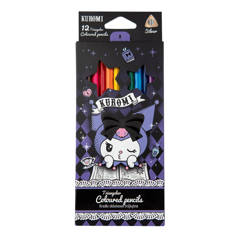Colorino Dreikant-Buntstifte Kuromi, 12 Farben