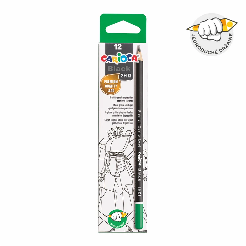 Carioca matita triangolare Black, 12 pz