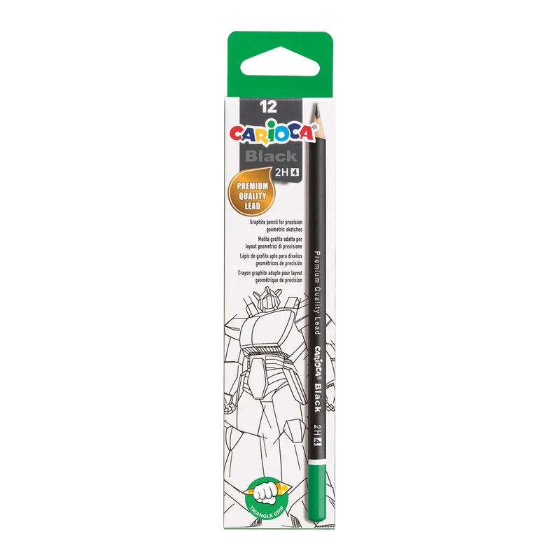Carioca matita triangolare Black, 12 pz