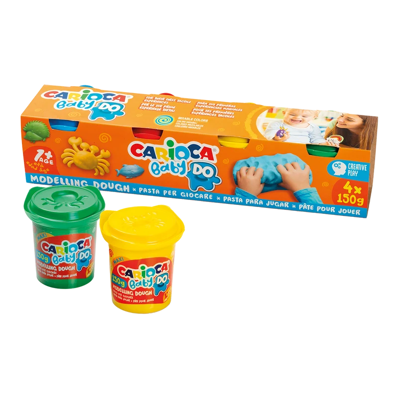 Carioca masa za modeliranje Baby Do 1+, 150 g, mix boja