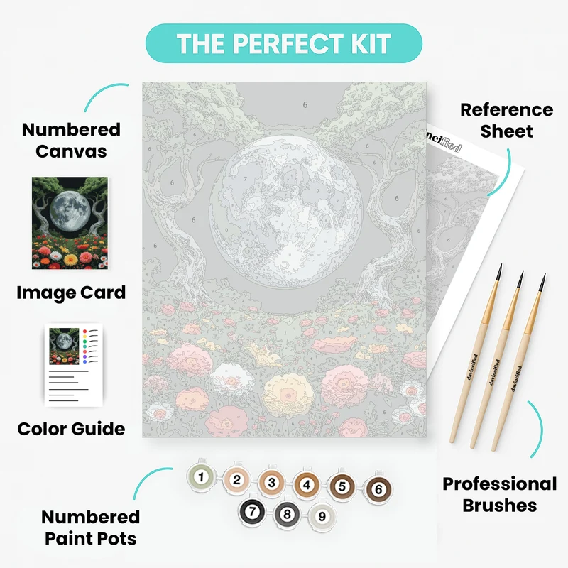 Moonlit Meadow - Paint by Numbers Kit