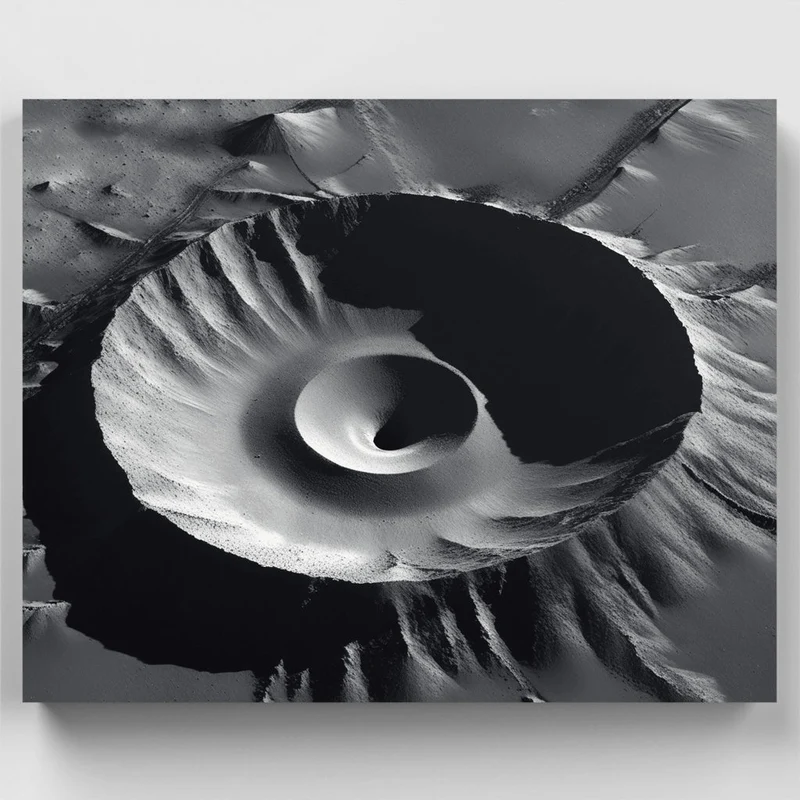Mars Crater Formation - Paint by Numbers Kit