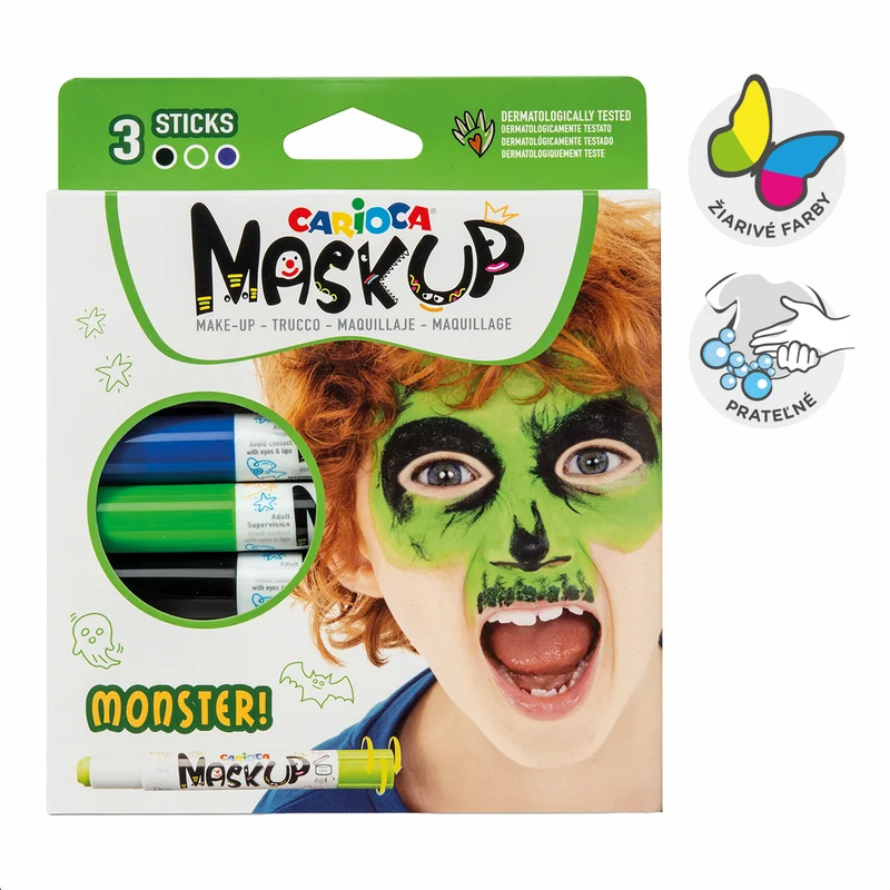 Carioca colori per il viso in stick 3 pz