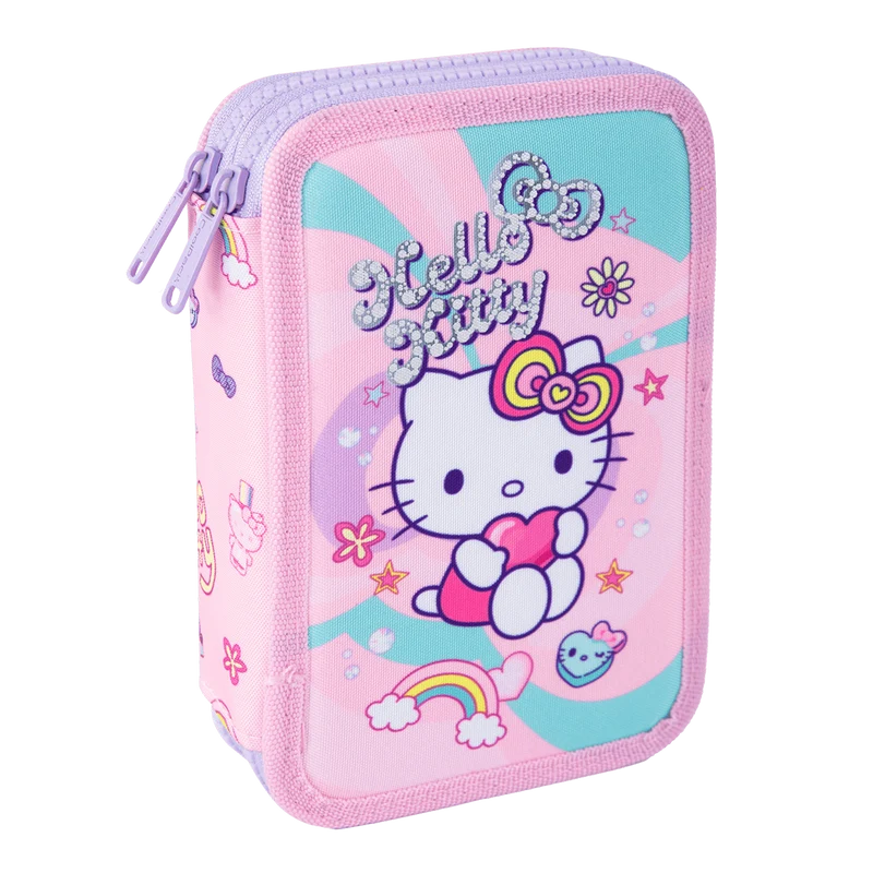 Colorino 2-stöckige gefüllte Federtasche Jumper 2 Hello Kitty