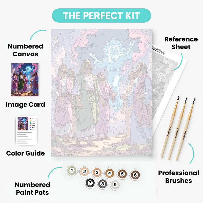 Ascension of Christ with Disciples - Paint by Numbers Kit