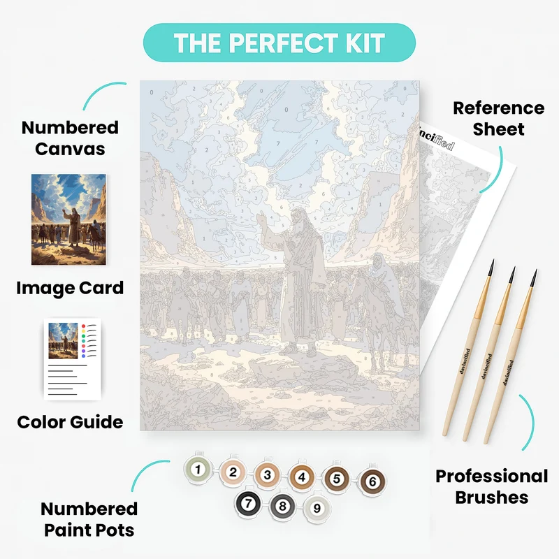 Moses Leading the Israelites - Paint by Numbers Kit