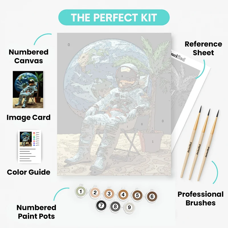 Space Vacation - Paint by Numbers Kit